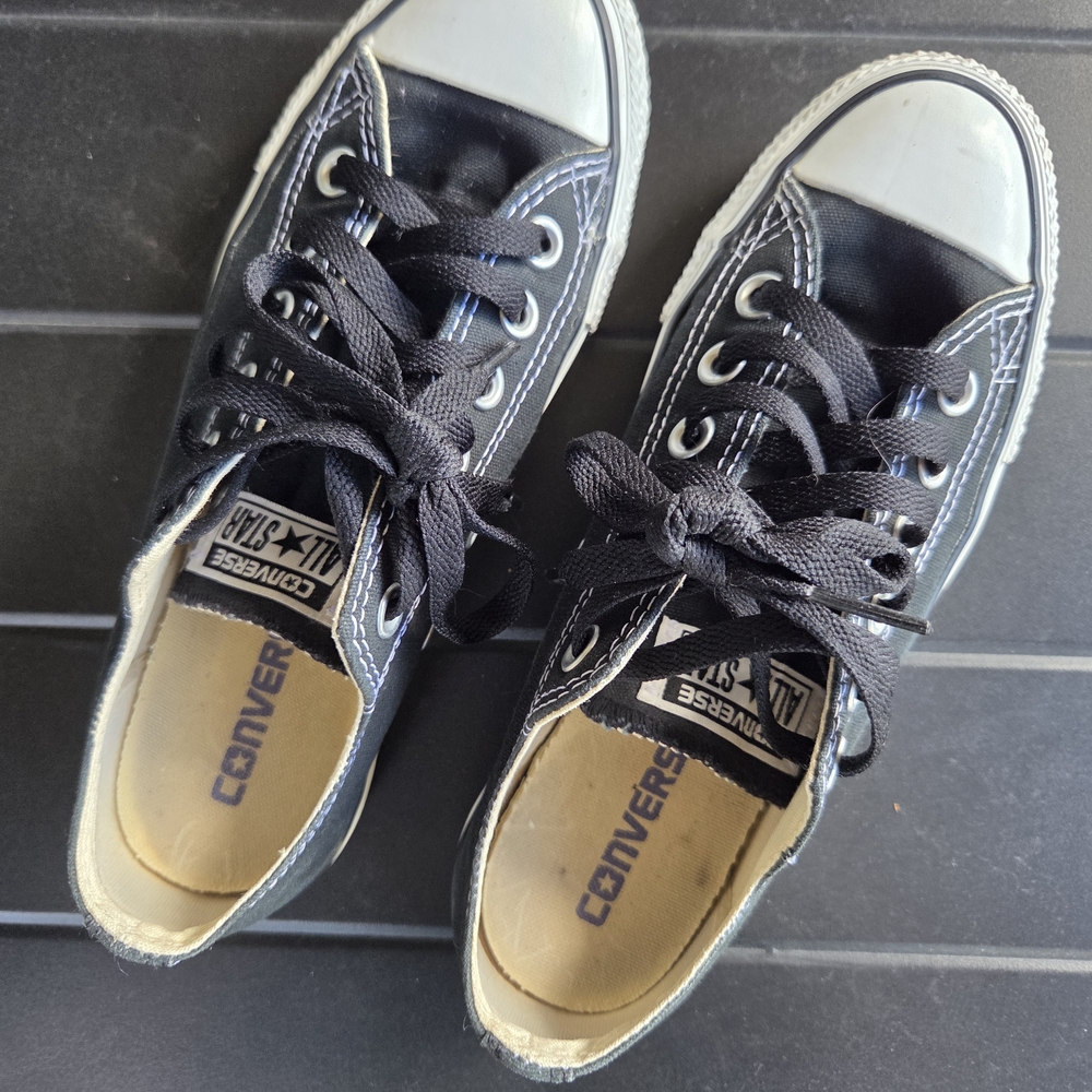 Converse Black and White Canvas Sneakers